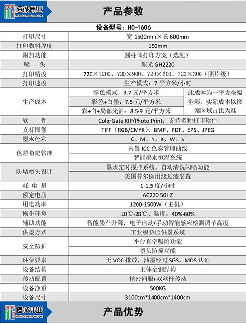 HC-1606理光UV打印机