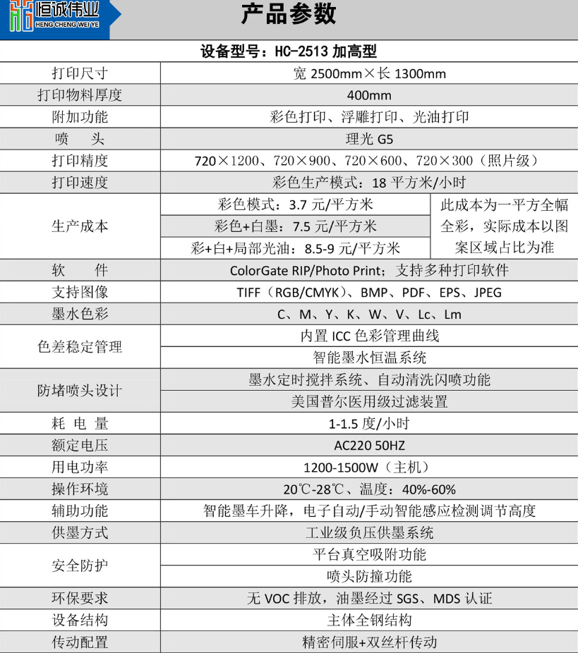 拉杆箱UV打印机理光HC-2513GT(加高型)